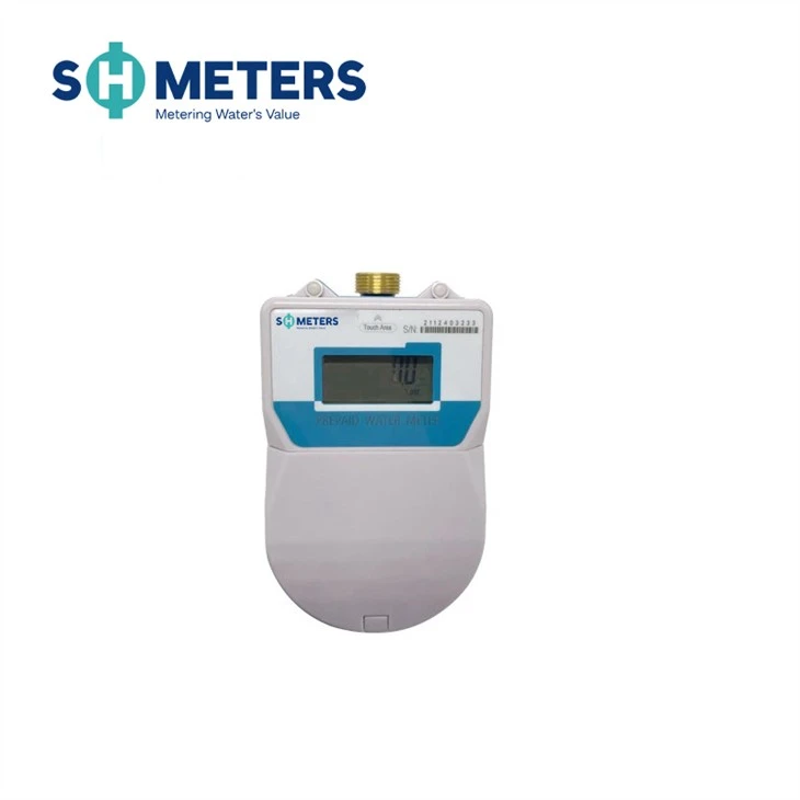 Brass Water Meter Body Prepaid Water Meter IC Card Smart Digital Prepaid Water Meter Dry Dial, Ball Valve