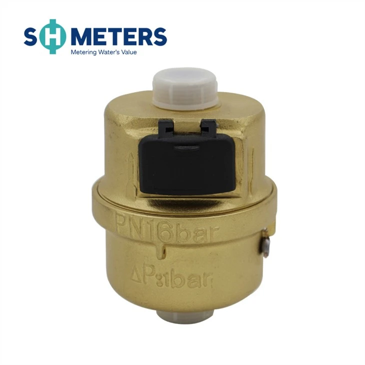 DN15 R200 Plastic Dry Dial Piston Type Brass Volumetric Water Meter