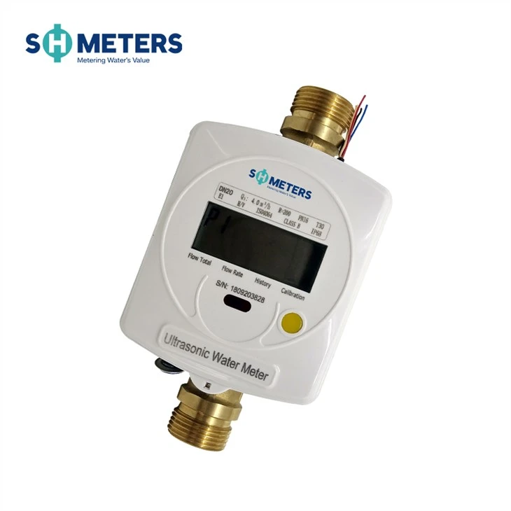 Smart Wireless Remote Reading Ultrasonic Water Flow Meter Brass M-bus